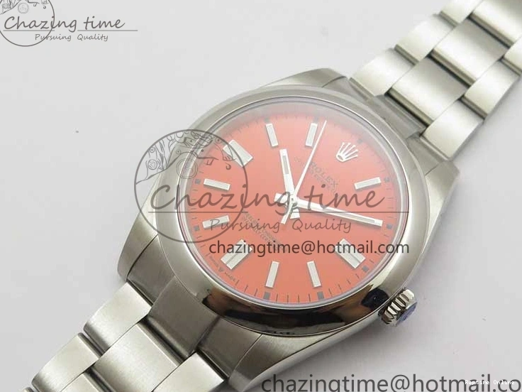 1103 Casual Oyster Perpetual 41mm 124300 EWF Best Edition Red Dial on SS Bracelet A 2856